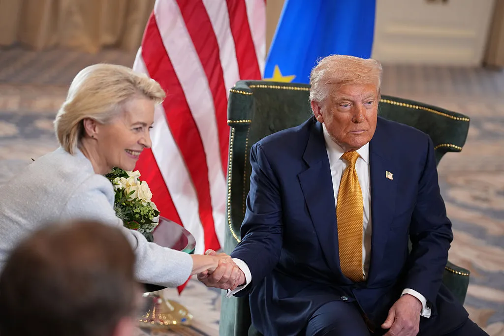 Ursula von der Leyen and Donald Trump: It’s over.