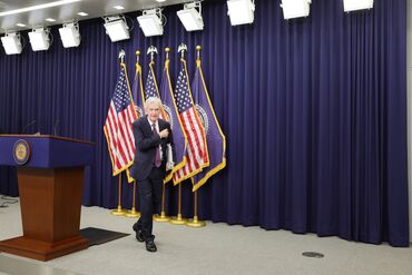 Federal Reserve Chair Powell Holds Press Conference On Interest Rates