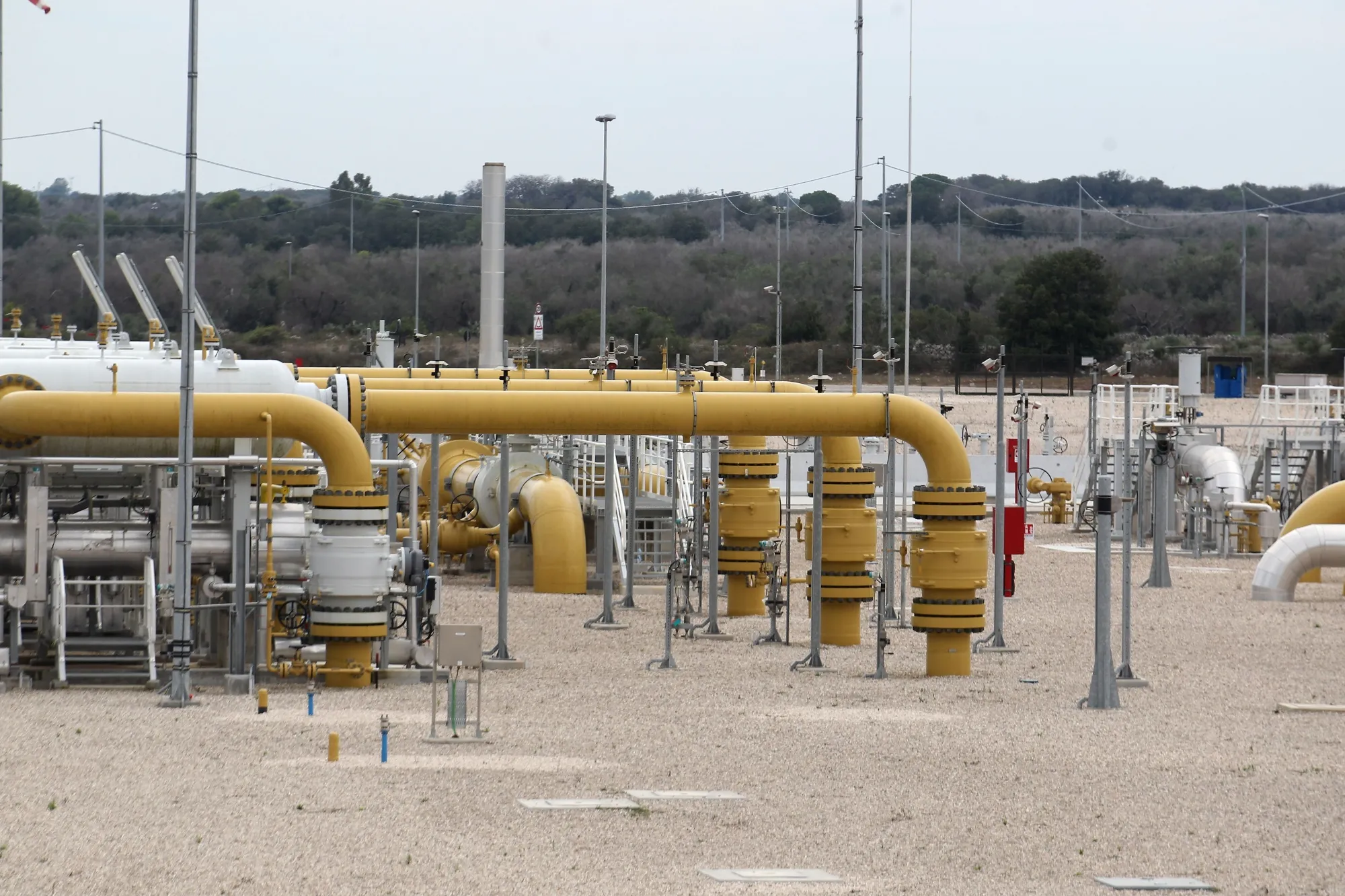 The TAP gas pipeline in Bari, Italy.