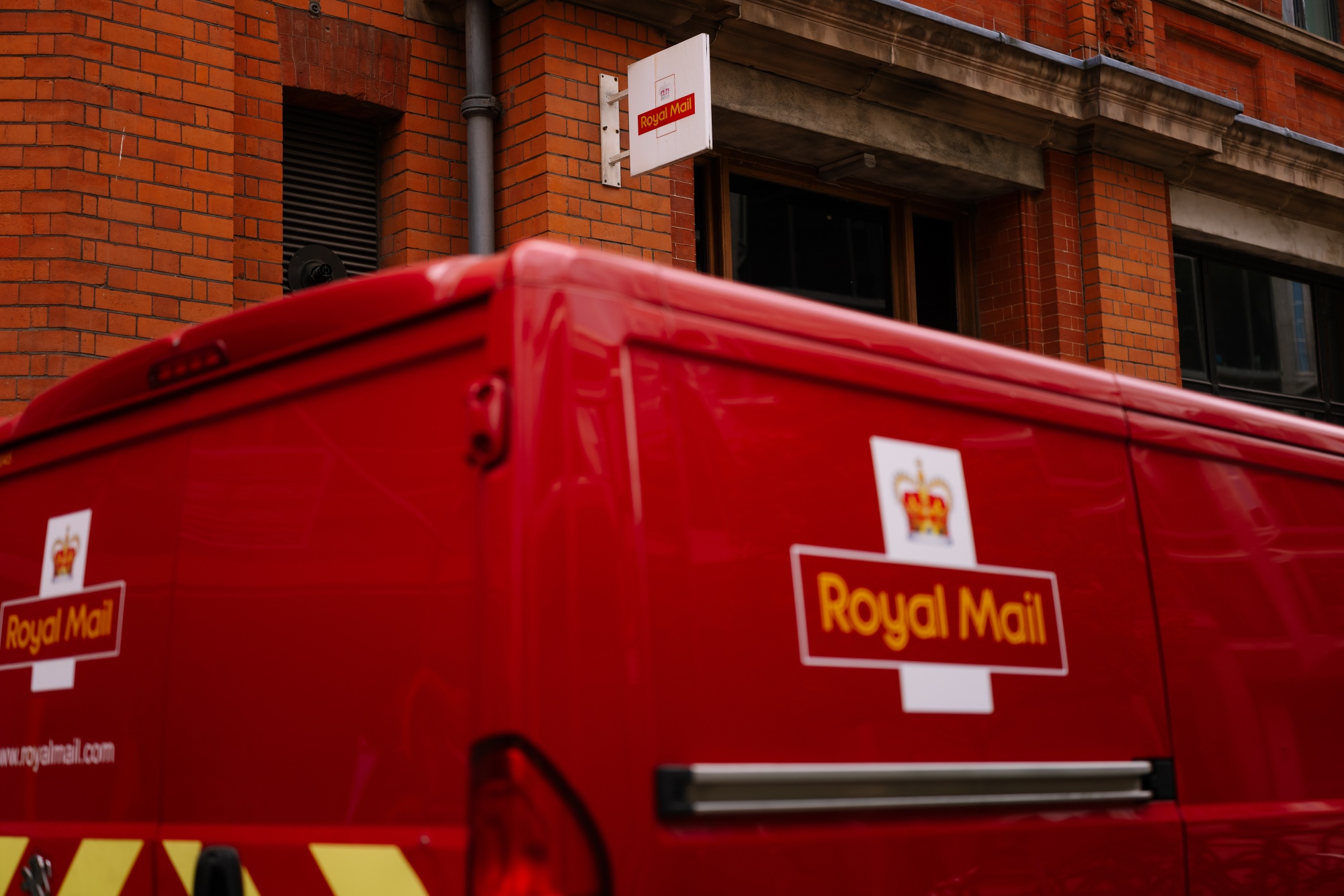 A Royal Mail delivery office in London.