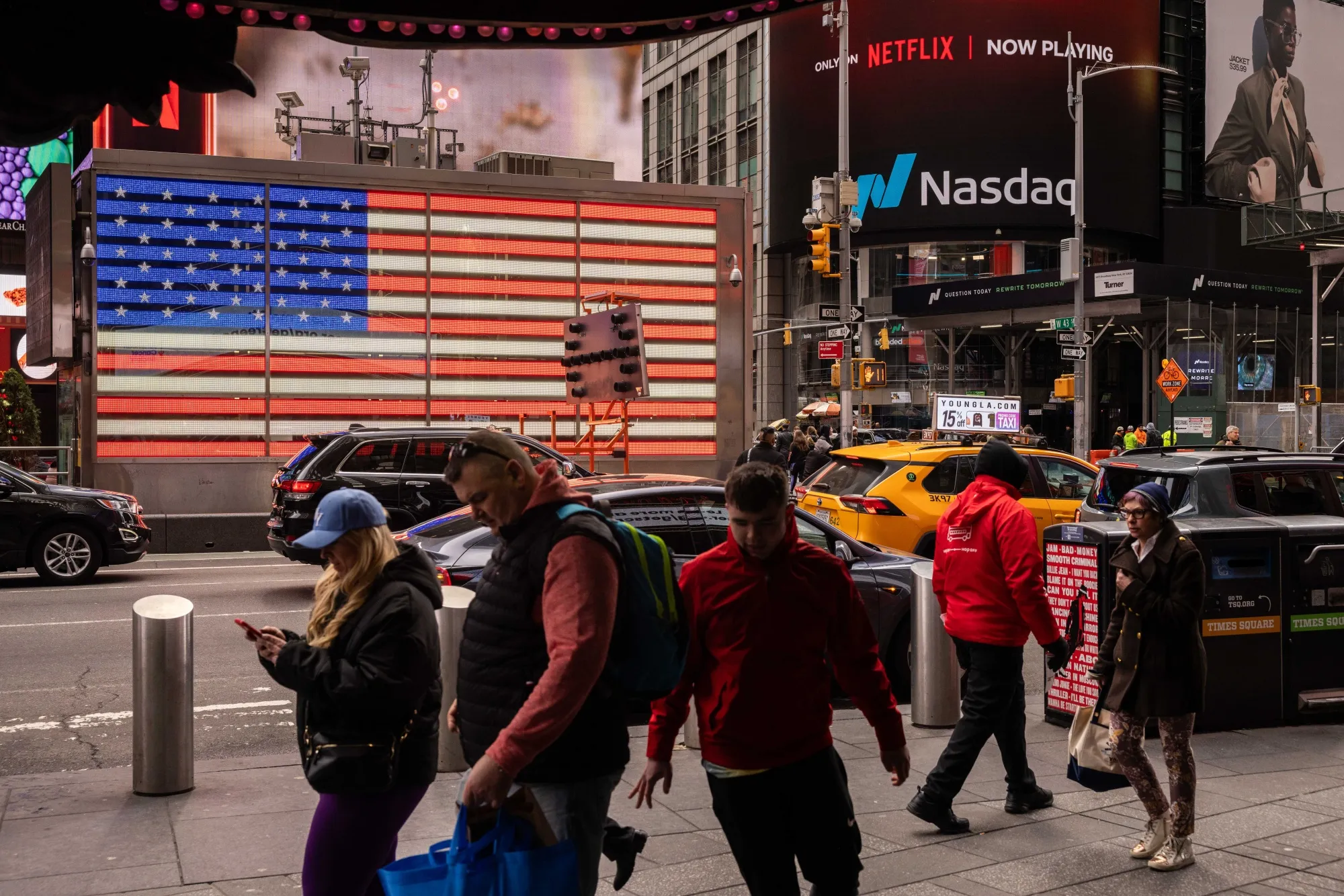 The Nasdaq MarketSite in New York.