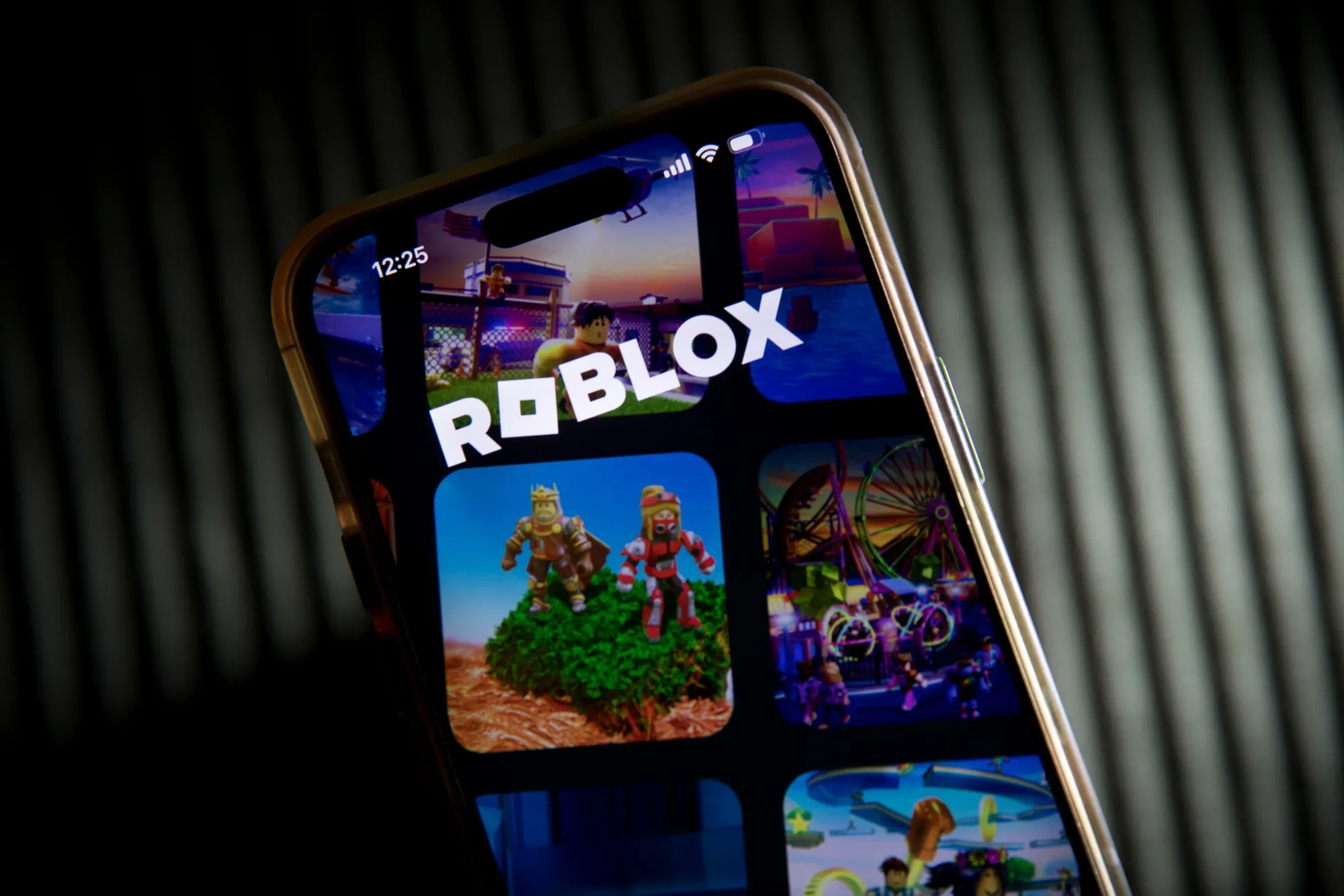 The Roblox app on a smartphone in Sydney.