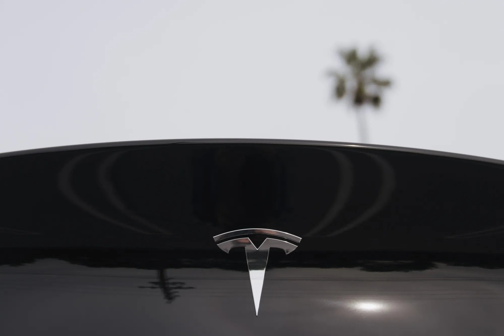 A Tesla Model Y EV.