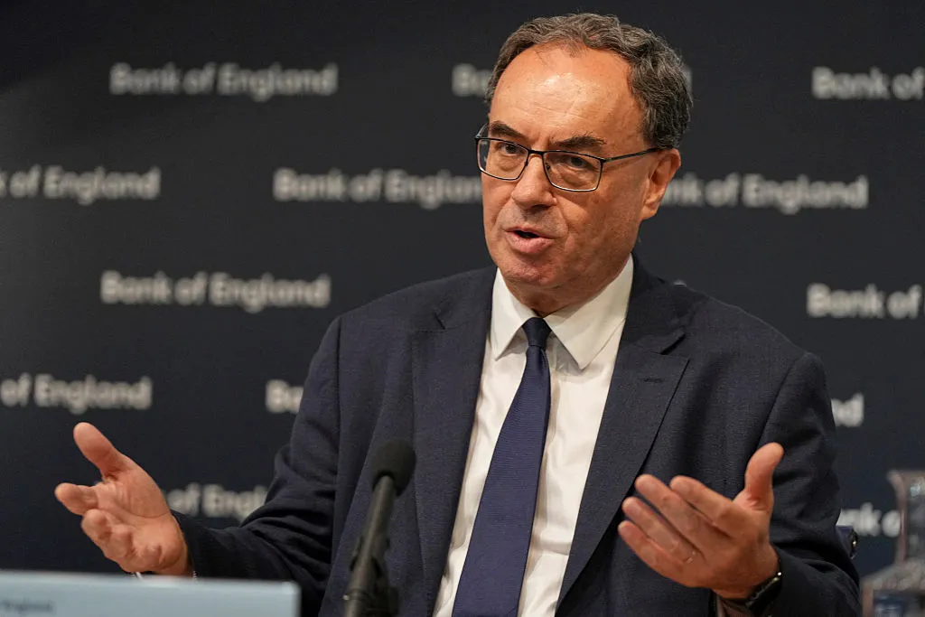 Bank of England Governor Andrew Bailey speaks during the central bank's Financial Stability Report press conference July 9.