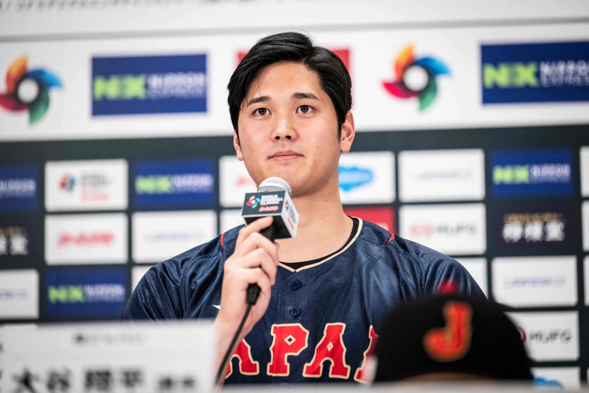 Shohei Ohtani during a press conference in Tokyo on Jan. 6.