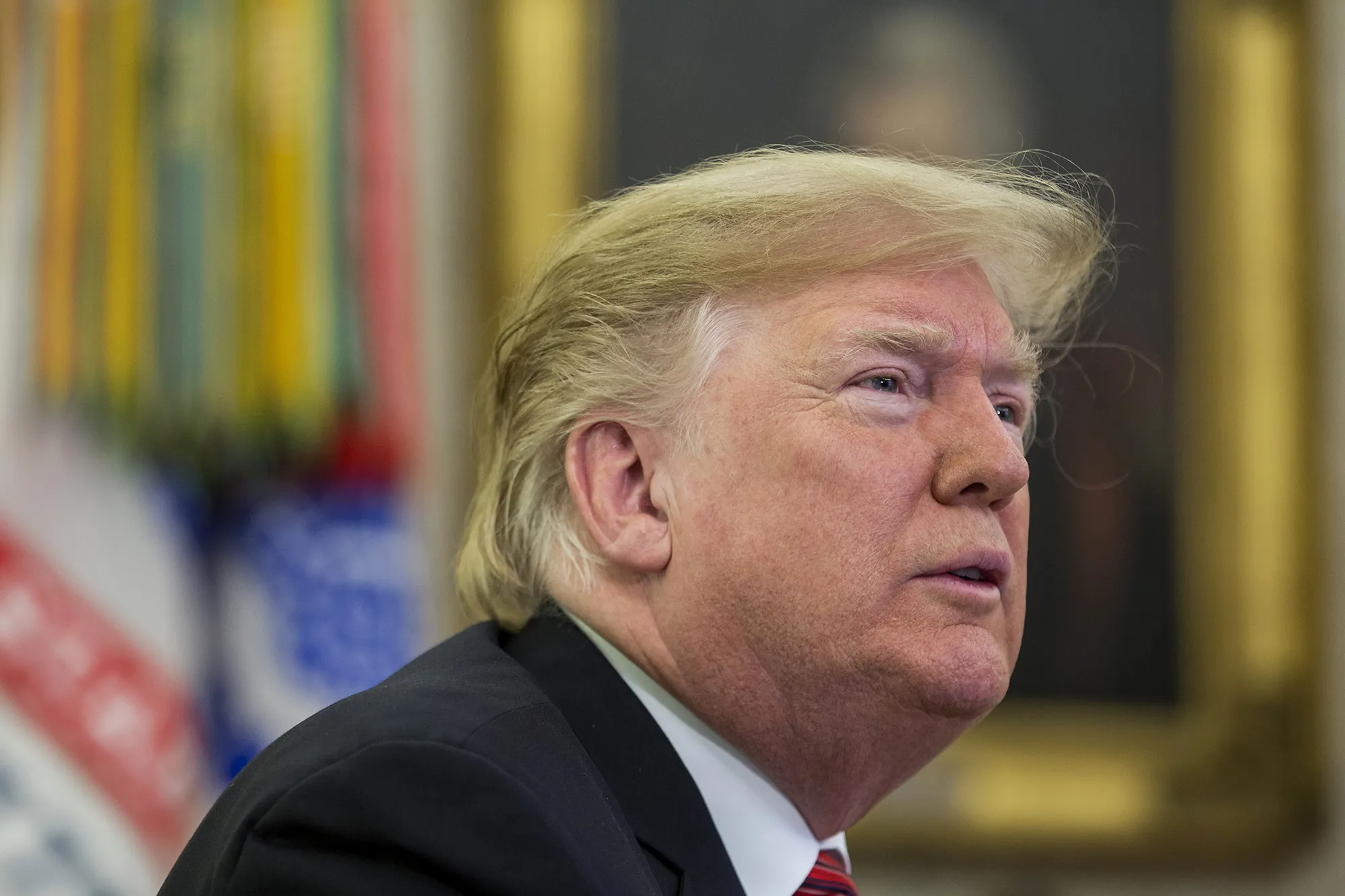 Trump speaks from the Oval Office in Washington on Dec. 25.