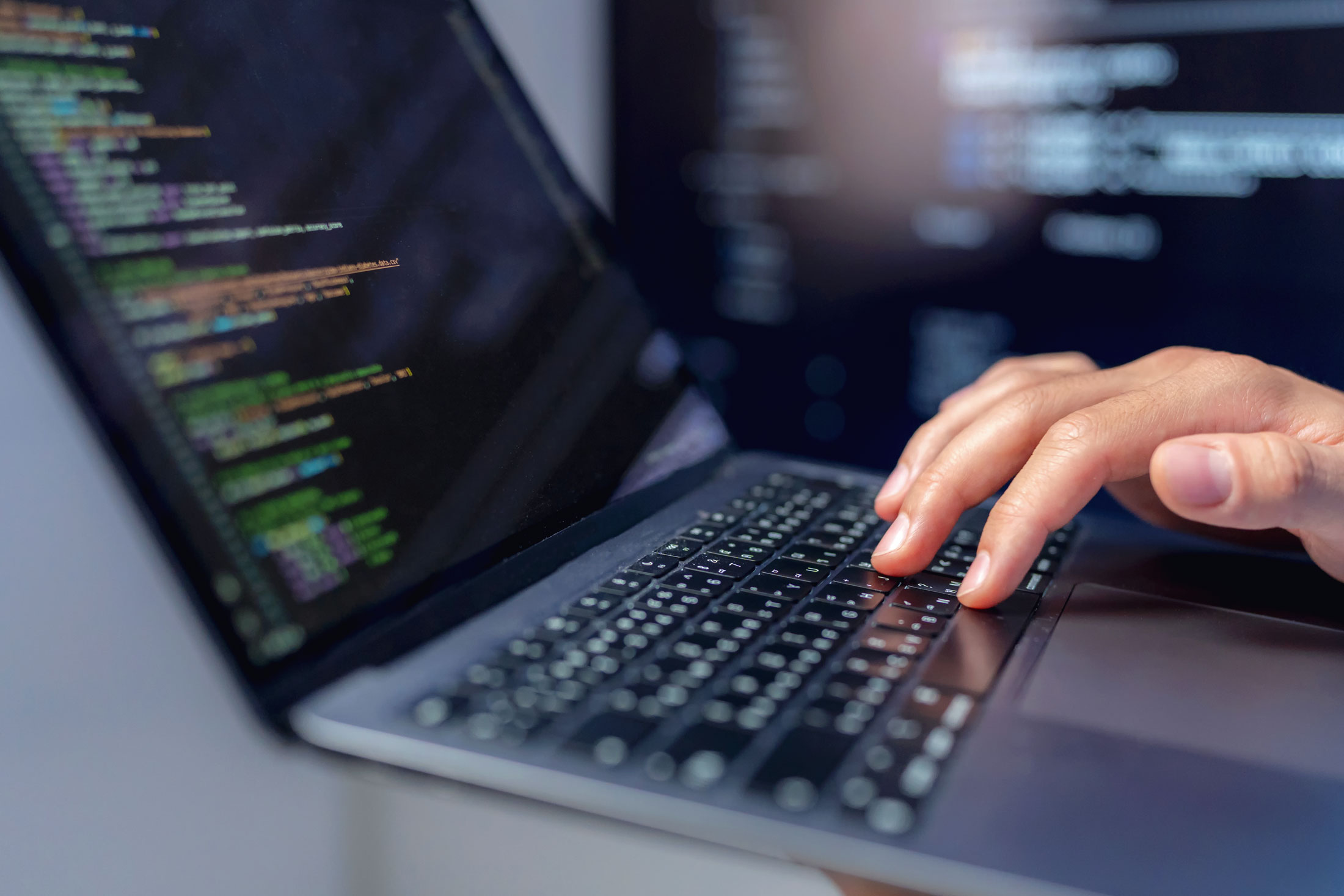 PHP works behind the scenes on servers.