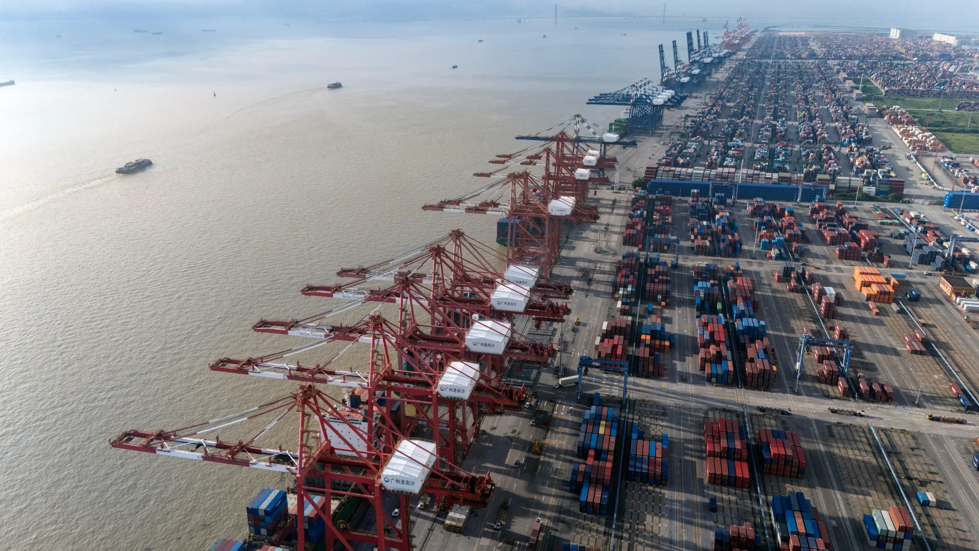 The Port of Nansha in Guangzhou, China.