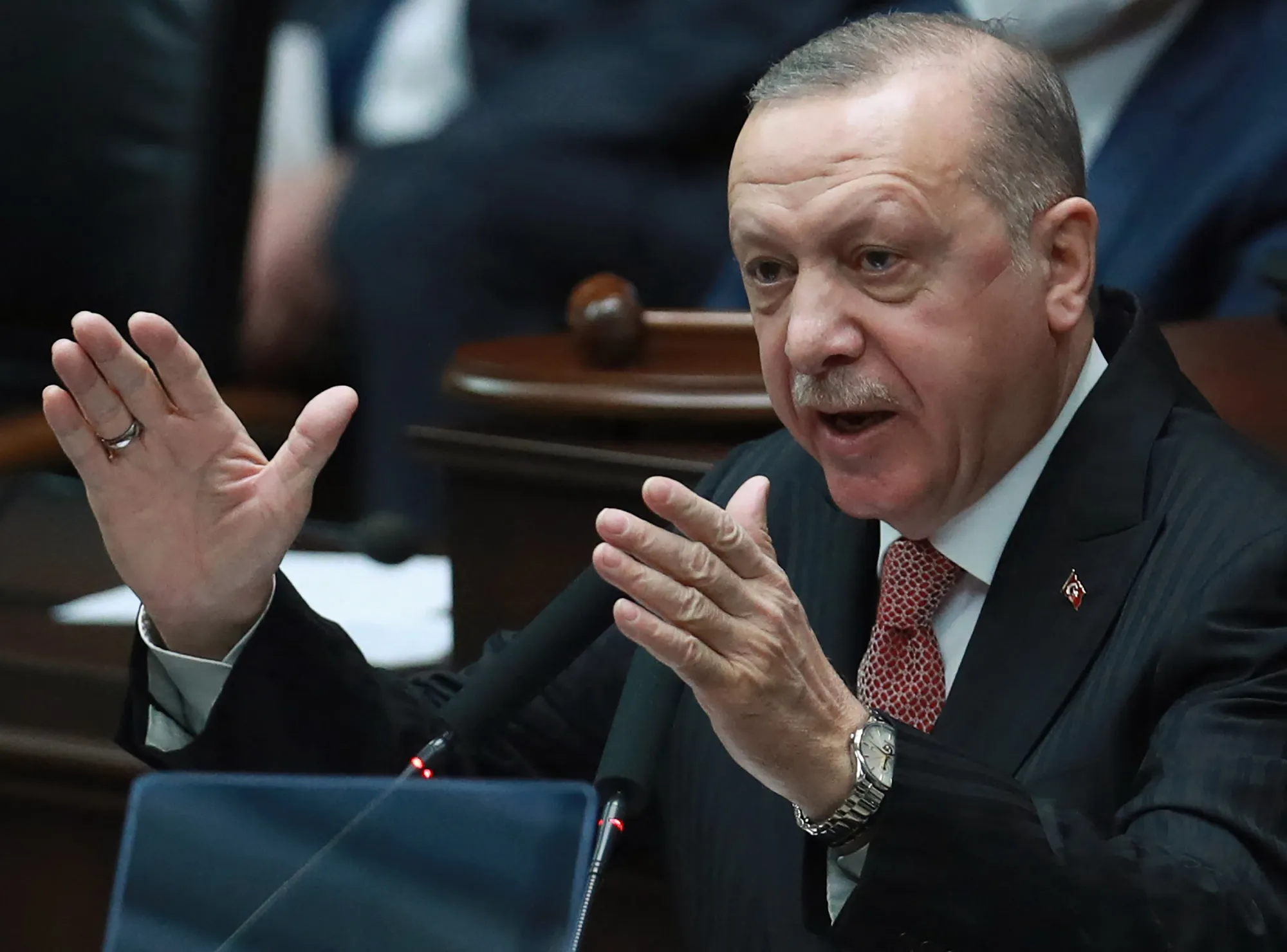 Recep Tayyip Erdogan&nbsp;on April 21.