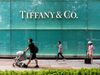 SHANGHAI, CHINA - 2019/08/31: Pedestrians walk past an American luxury jewellery and speciality retailer Tiffany & Co. store in Shanghai. (Photo by Alex Tai/SOPA Images/LightRocket via Getty Images)