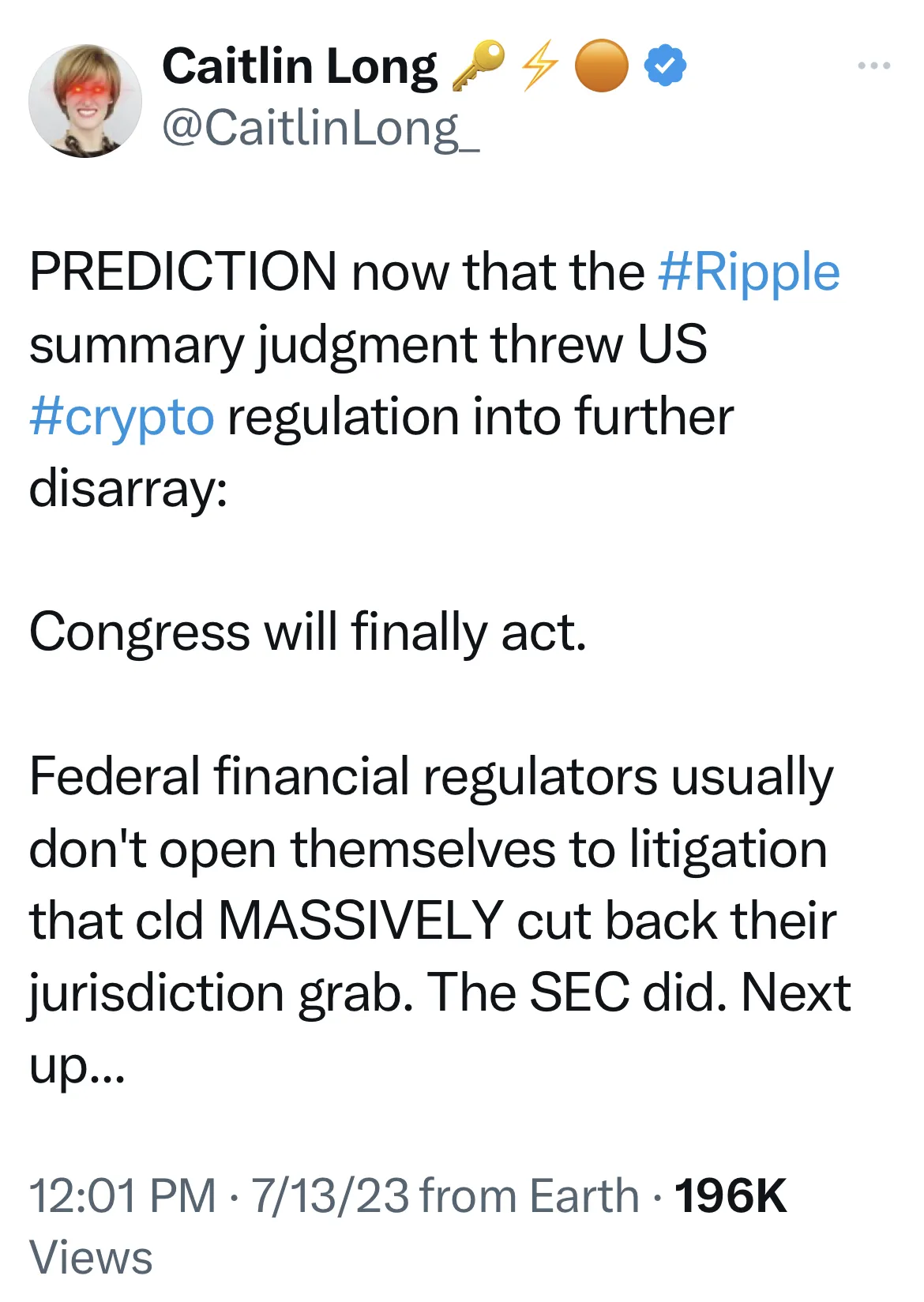 After Ripple Ruling, Can Crypto Rules Make It Through Congress? - Bloomberg