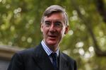 Jacob Rees-Mogg departs a cabinet meeting at 10 Downing Street on Sept. 7.