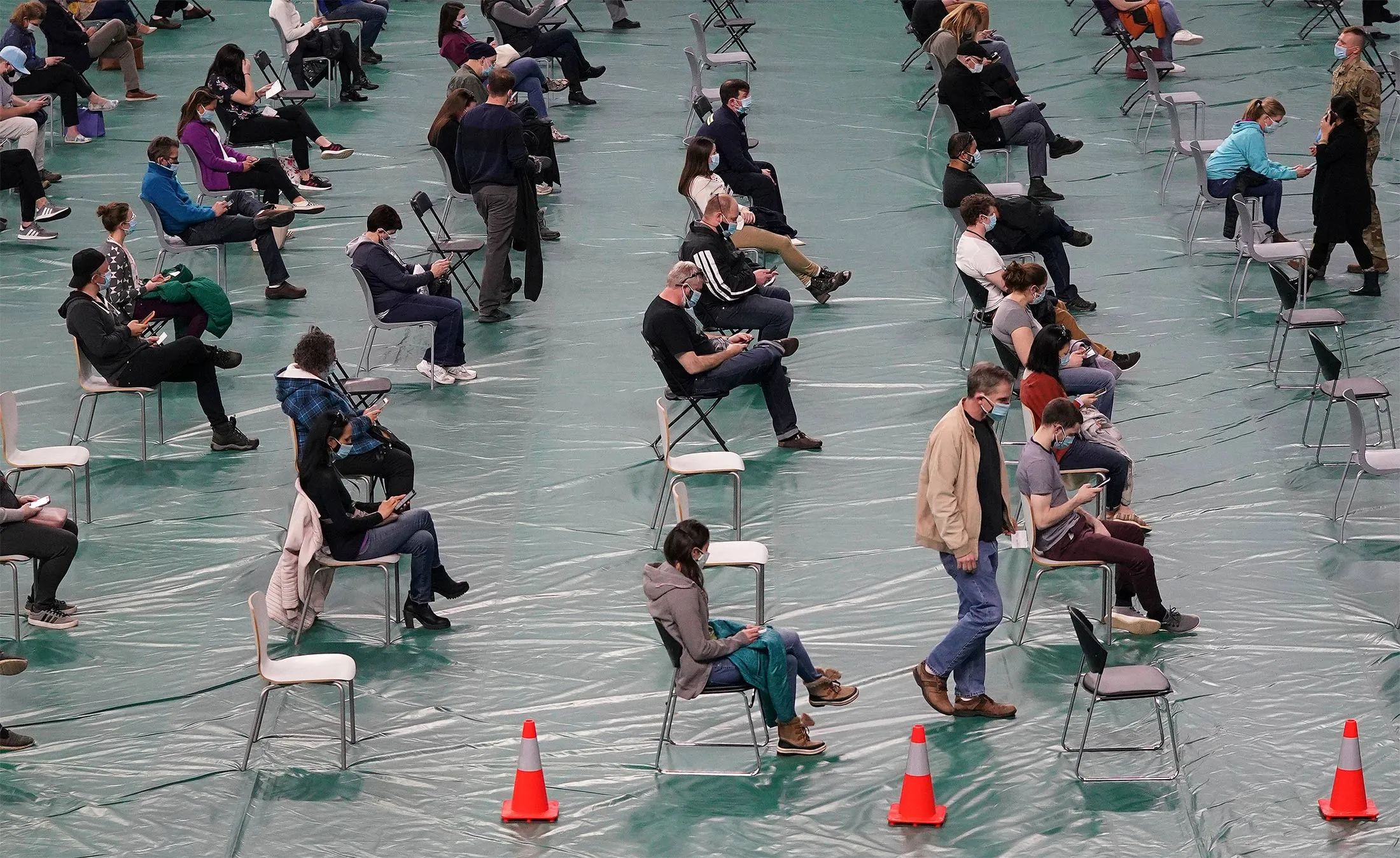 A mass vaccination site&nbsp;in Eagan, Minnesota.&nbsp;