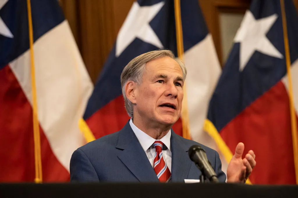 Texas Governor Greg Abbott.