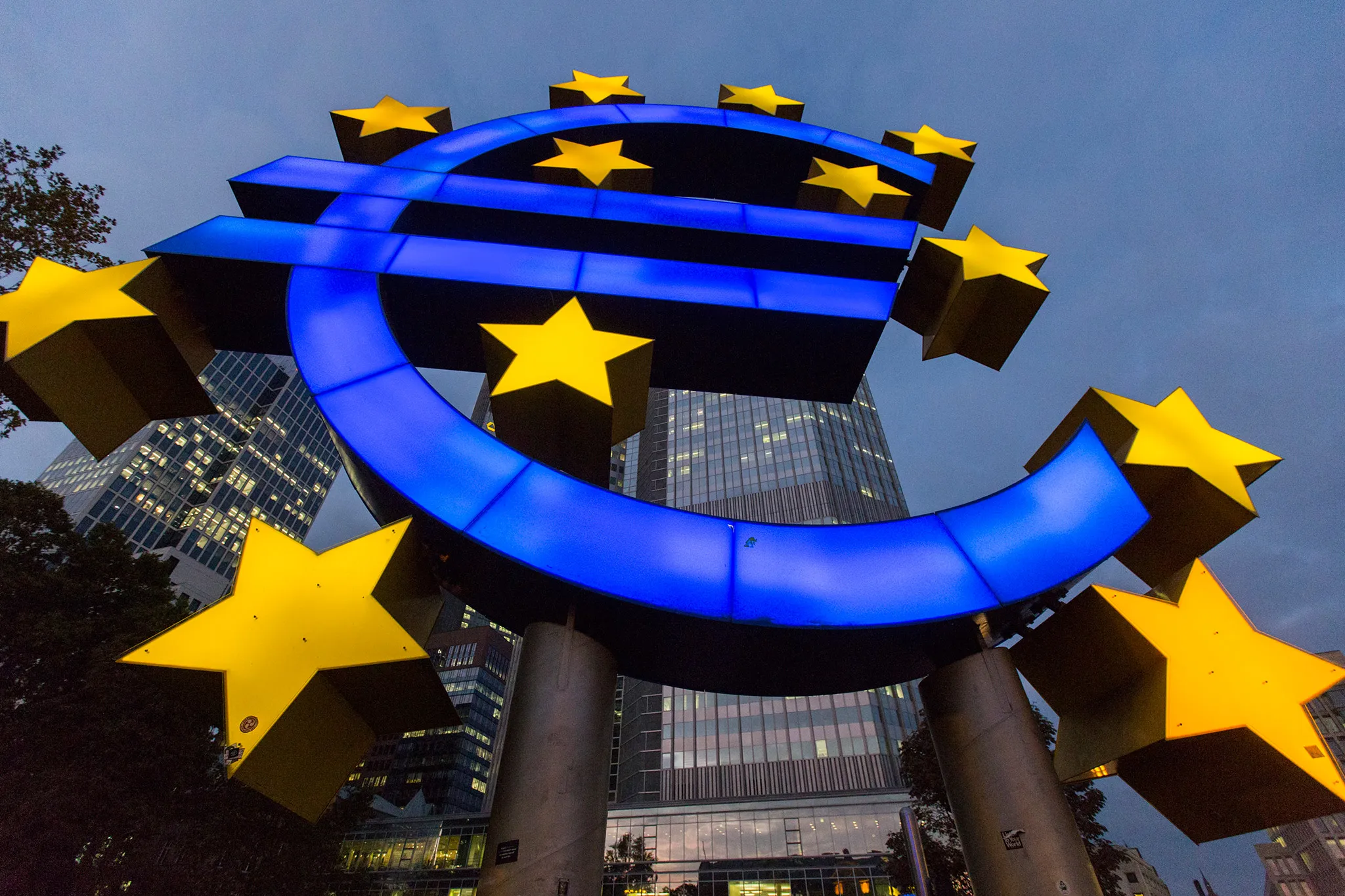 European Central Bank Headquarters And Frankfurt's Financial District Ahead Of Comprehensive Bank Assessment