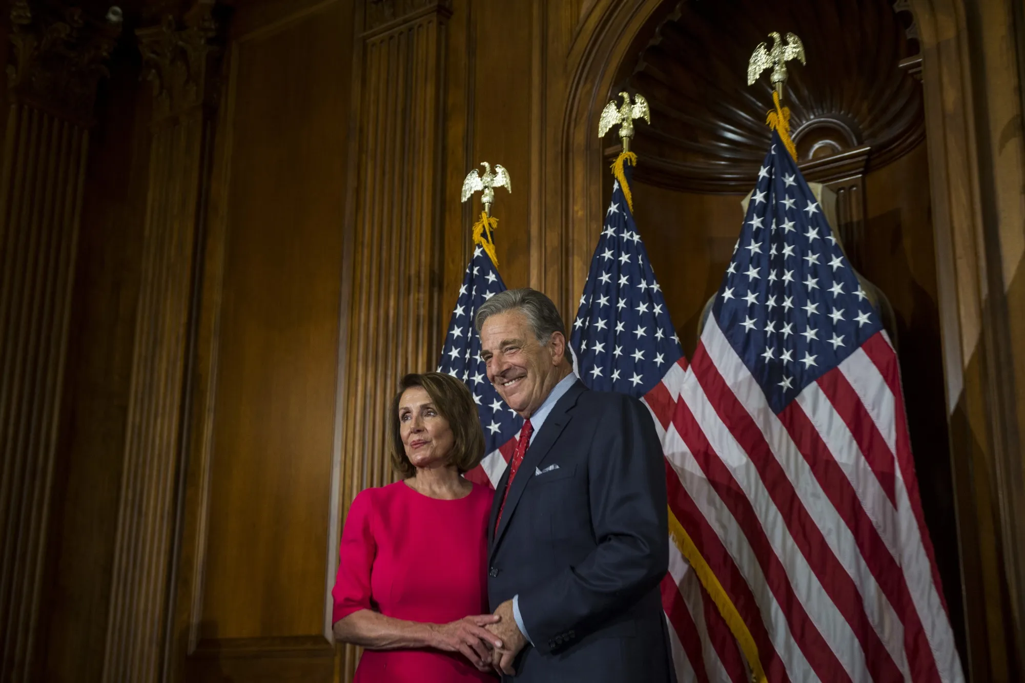Nancy and Paul Pelosi.