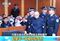"In this TV grab, Zhao Liping, third right, former police chief of Inner Mongolia Autonomous Region, is escorted by police officers to the court for the first-instance verdict at the Taiyuan Intermediate People's Court in Taiyuan city, north China's Shanxi province, 11 November 2016."