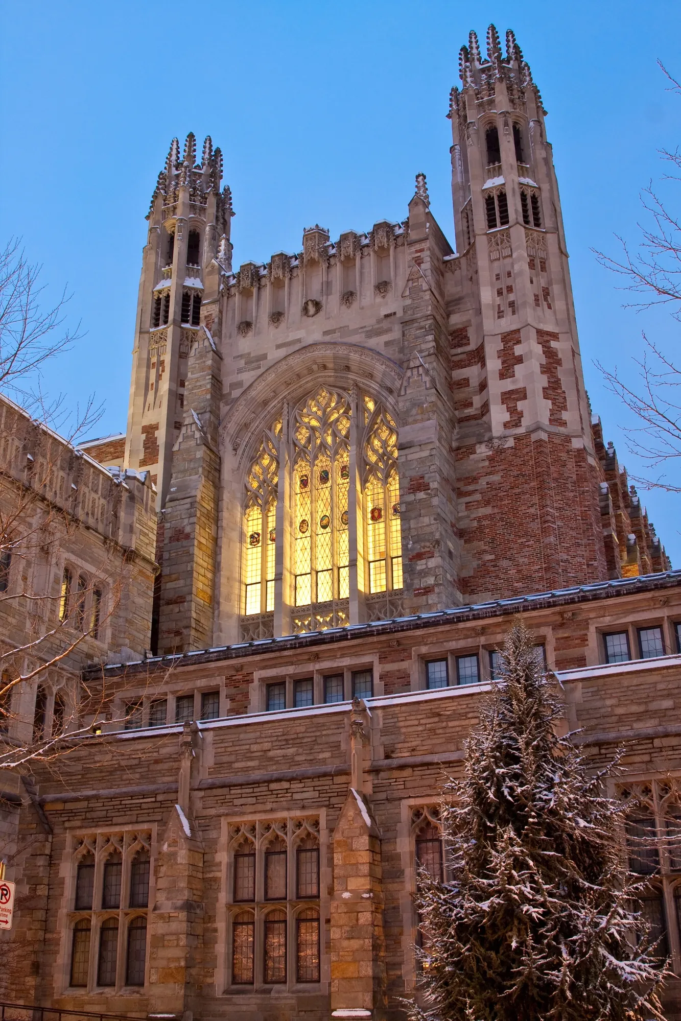 The Sterling Law Building at Yale Law School.