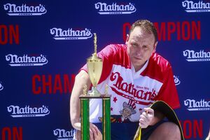 Annual 4th Of July Hot Dog Eating Competition Held On Coney Island