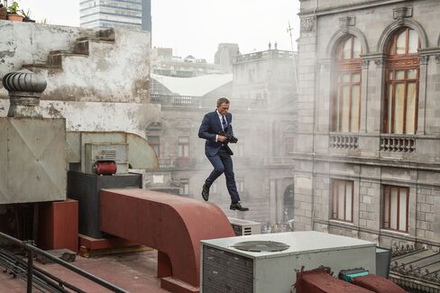 Bond wears bespoke Tom Ford suits throughout the film.