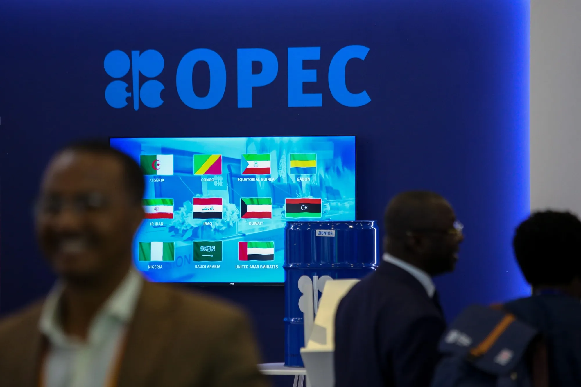 OPECのパビリオン（南アフリカでの会議で、2025年9月30日）&nbsp;