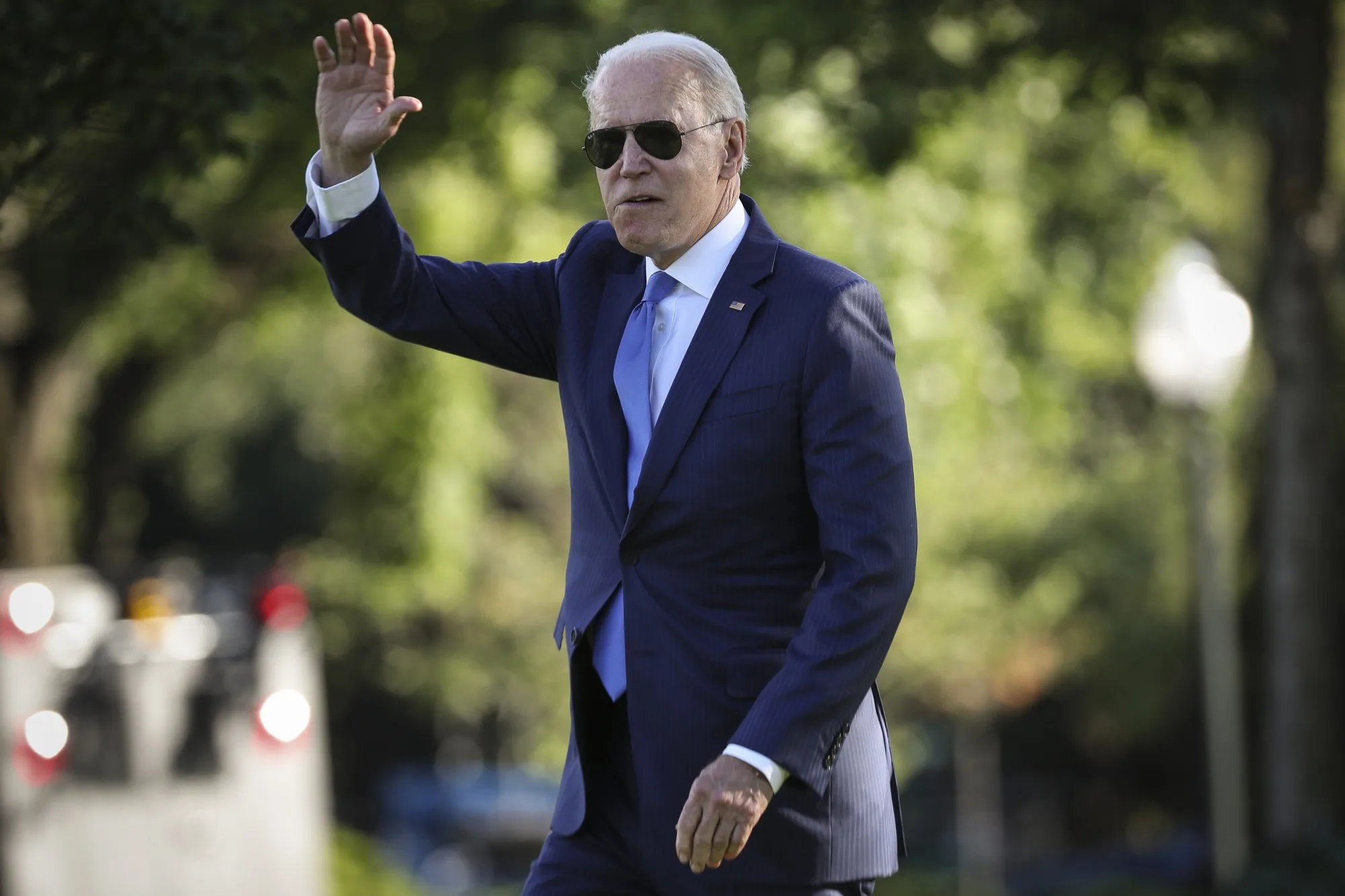 President Biden Departs White House For Camp David