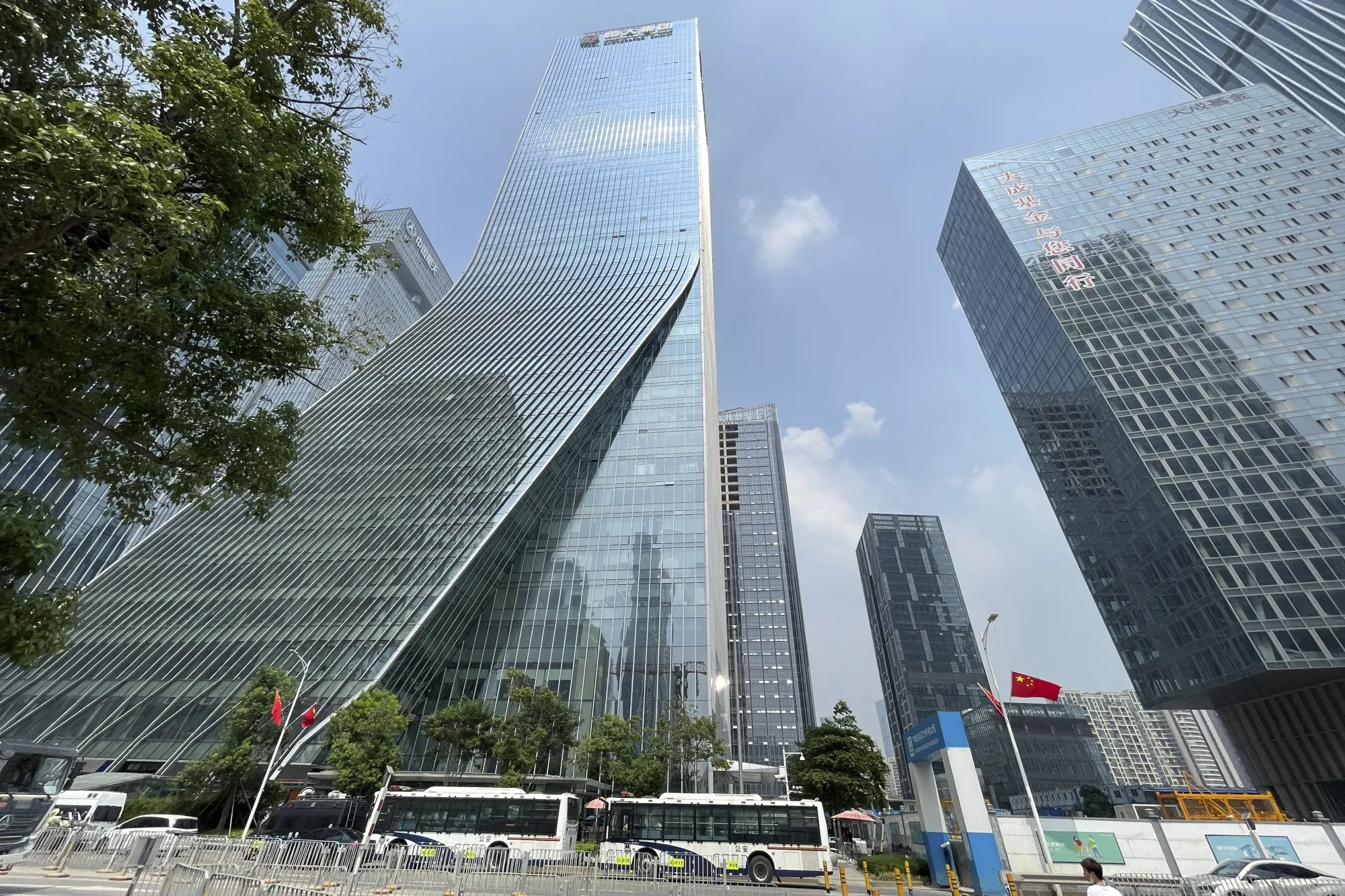 The China Evergrande Group headquarters in Shenzhen, China.