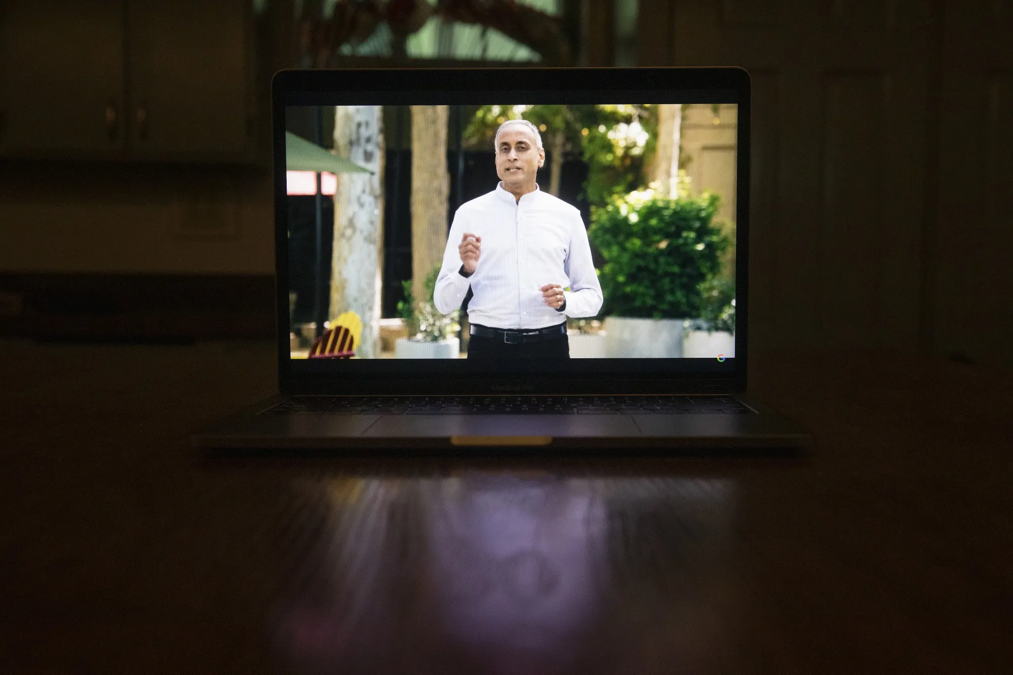 Prabhakar Raghavan, senior vice president at Google, speaking during a virtual converence in 2021.