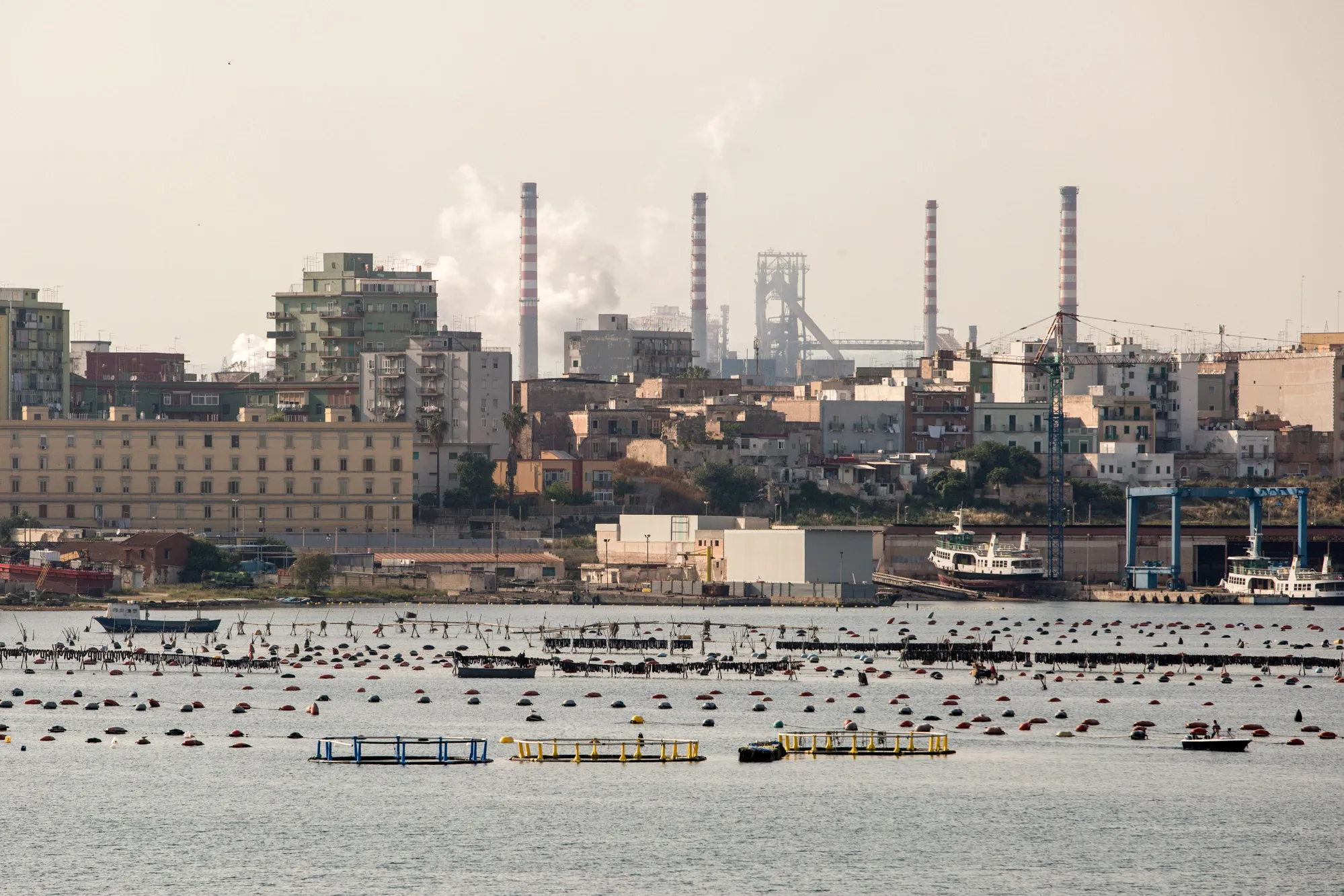 The Ilva SpA steel plant in Taranto, Italy.