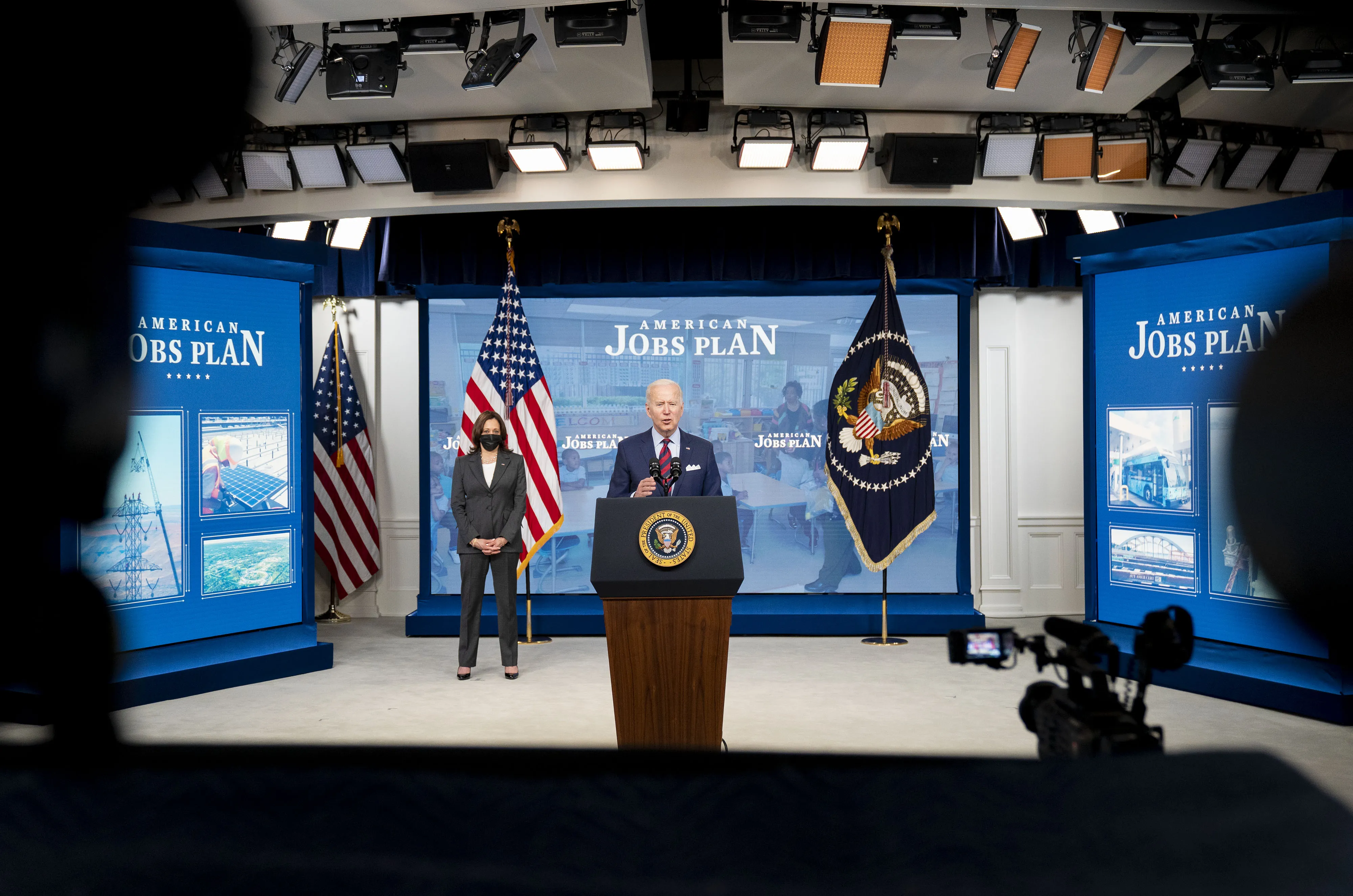 President Biden Delivers Remarks On American Jobs Plan 