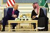 US President Donald Trump and Saudi Crown Prince Mohammed bin Salman in Riyadh, in May.