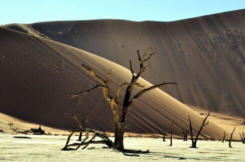 Dramatic landscapes in Sossusvlei.