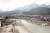 In Bhatwari, drains and canals empty directly into the river