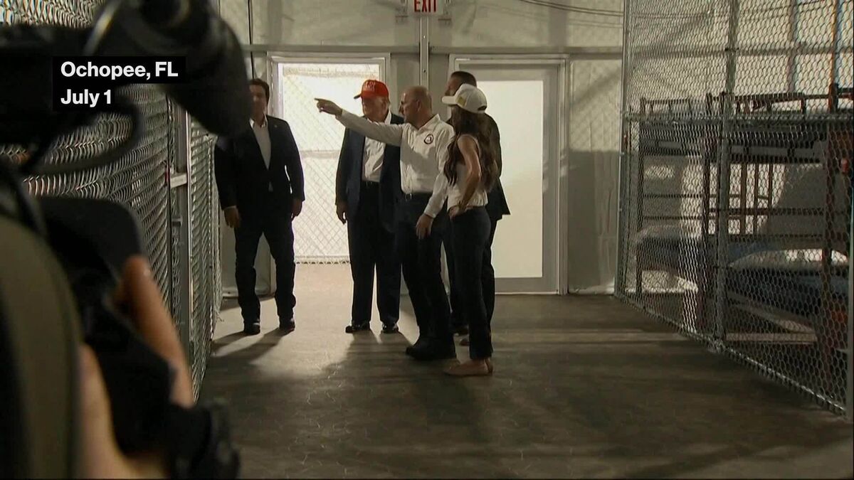 Trump Tours 'Alligator Alcatraz' in Florida's Everglades