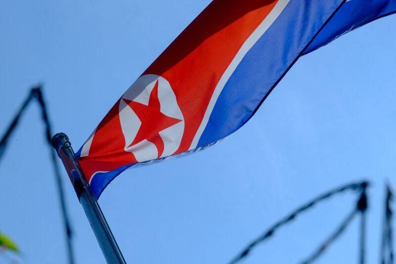 A North Korean flag flies at the Embassy of North Korea compound in Kuala Lumpur, Malaysia, on Saturday, March 20, 2021. Kim Jong Un’s regime cut off diplomatic relations with Malaysia, accusing it of a “super-large hostile act” after its top court ruled a North Korean man can be extradited to the U.S. face money-laundering charges.