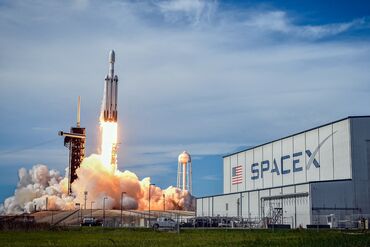 A SpaceX Falcon Heavy rocket lifts off from Launch Complex 39A at NASA's Kennedy Space Center, Florida, in June.
