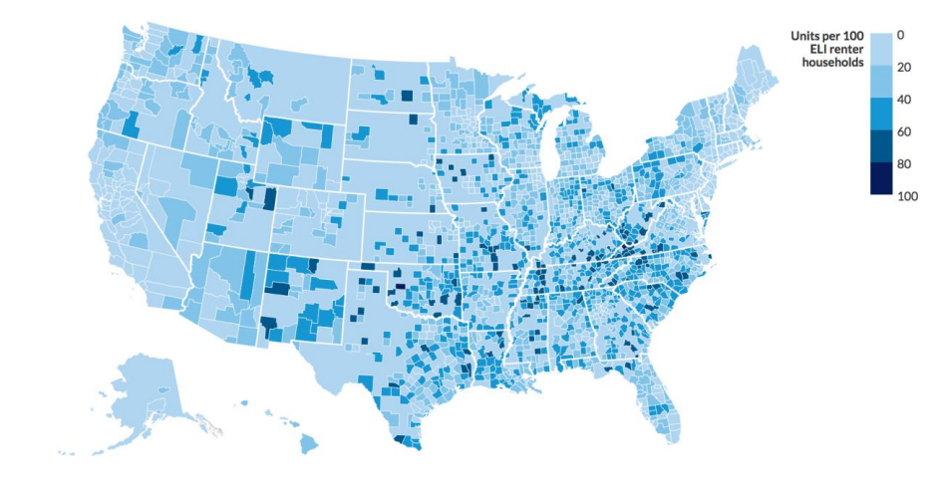 A County Map Of The American Affordable Housing Crisis Bloomberg