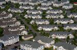 Aerial views of suburban sprawl in New Jersey, U.S., on Wednesday, June 10, 2015.
