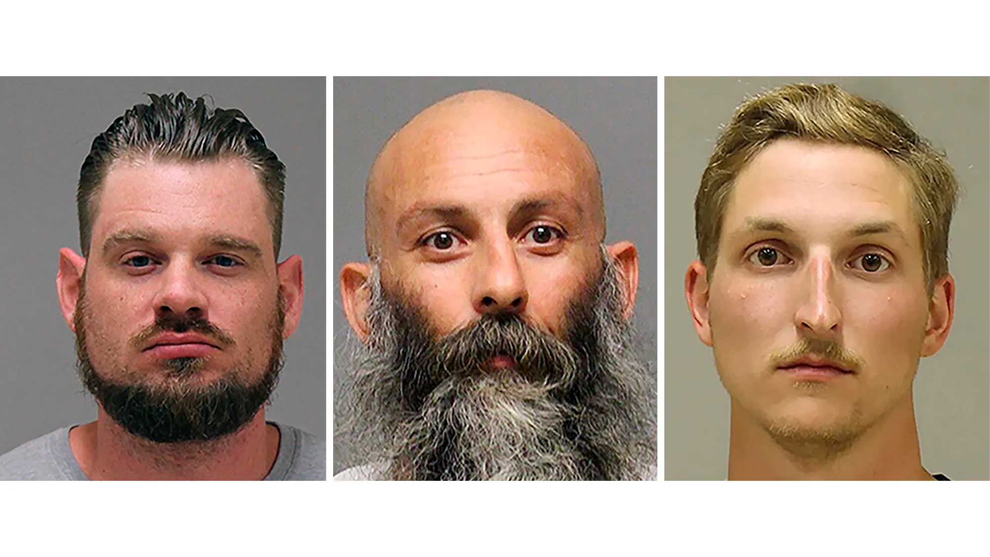 Adam Fox, from left, Barry Croft Jr., and Daniel Joseph Harris