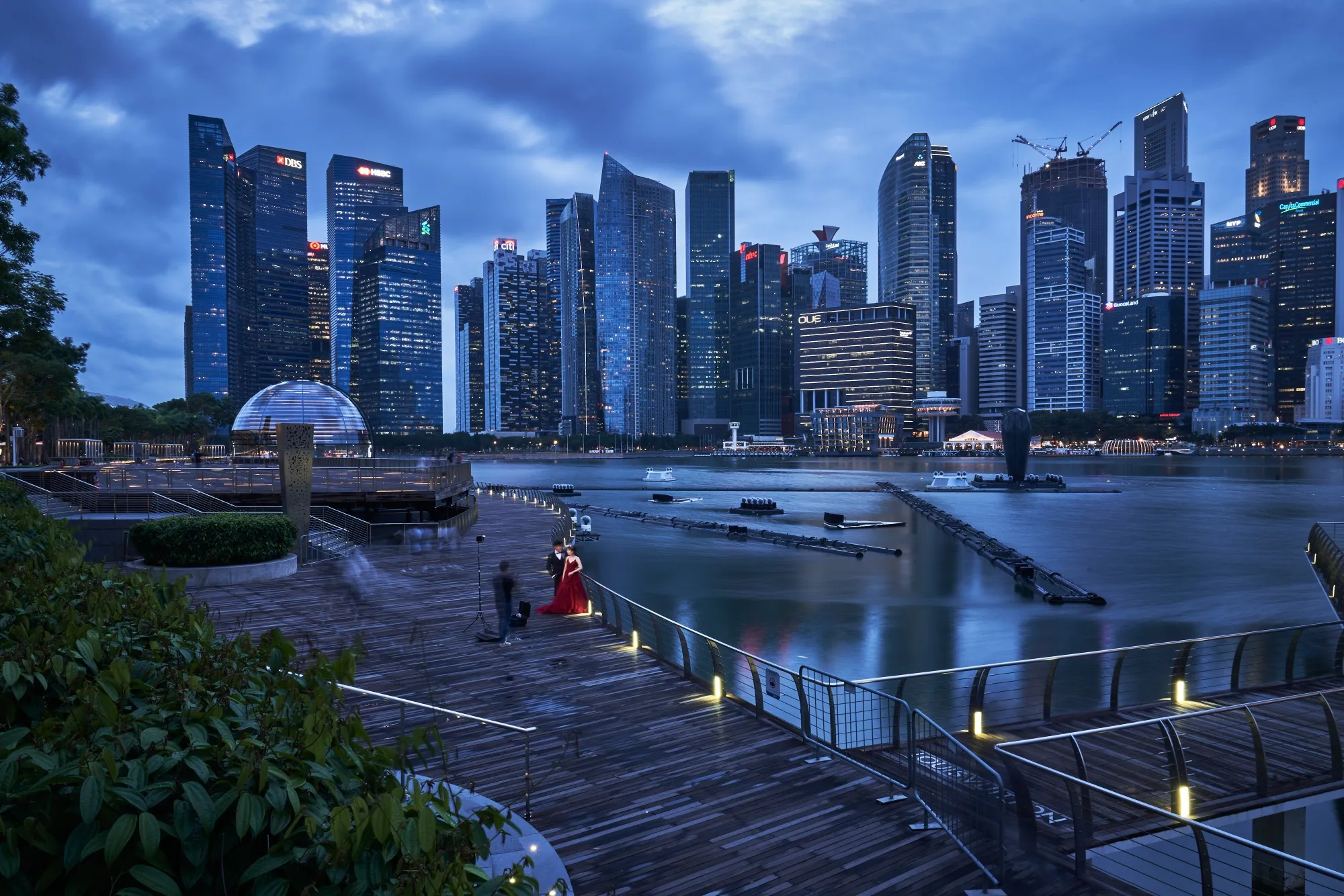 Marina Bay in Singapore, on Jan. 28, 2021.&nbsp;
