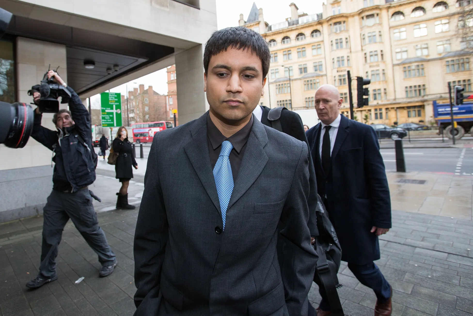 Navinder Sarao outside court in 2016.