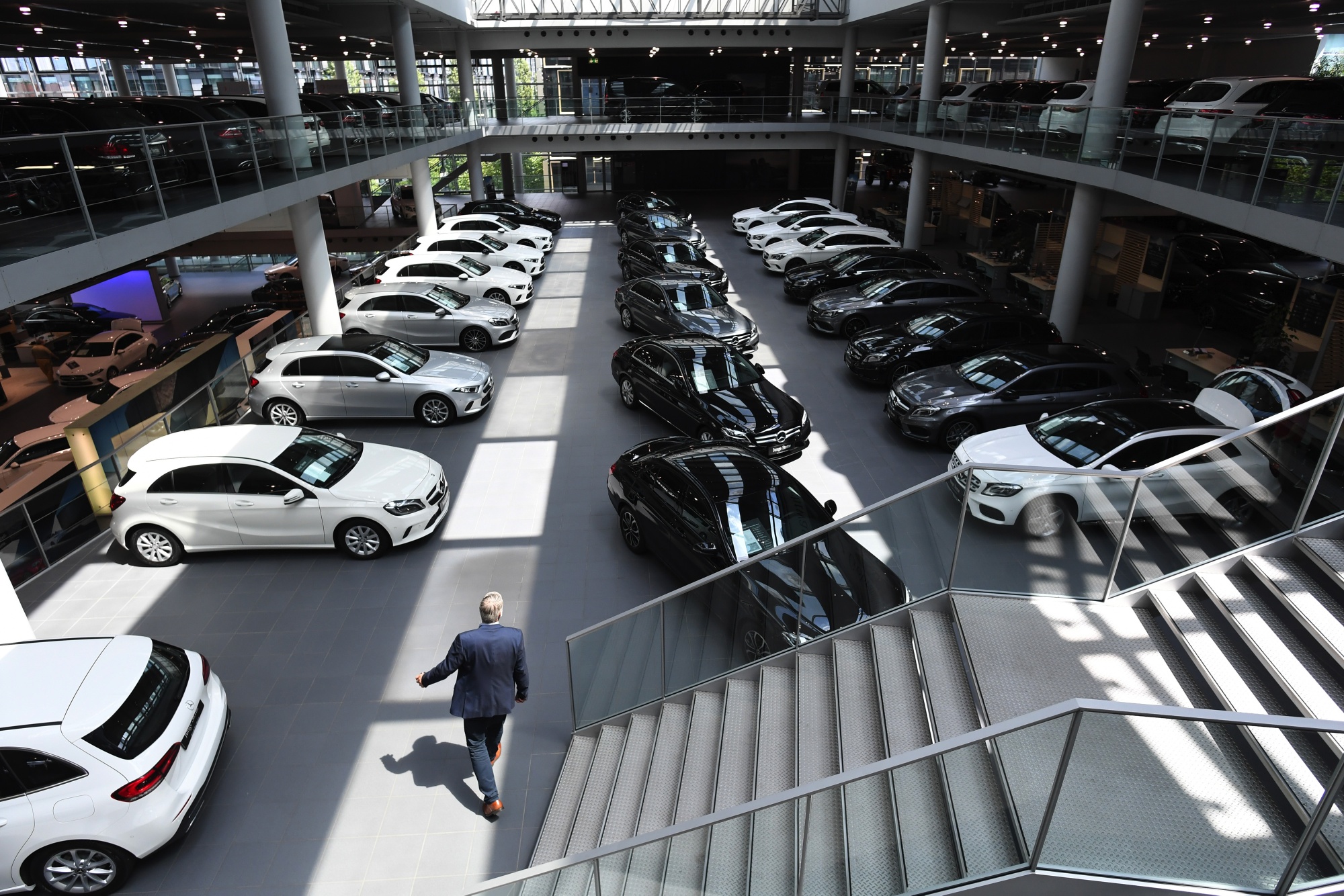 Mercedes-Benz Showrooms Ahead of Automaker's Annual General Meeting