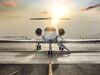 Private Jet On Airport Runway