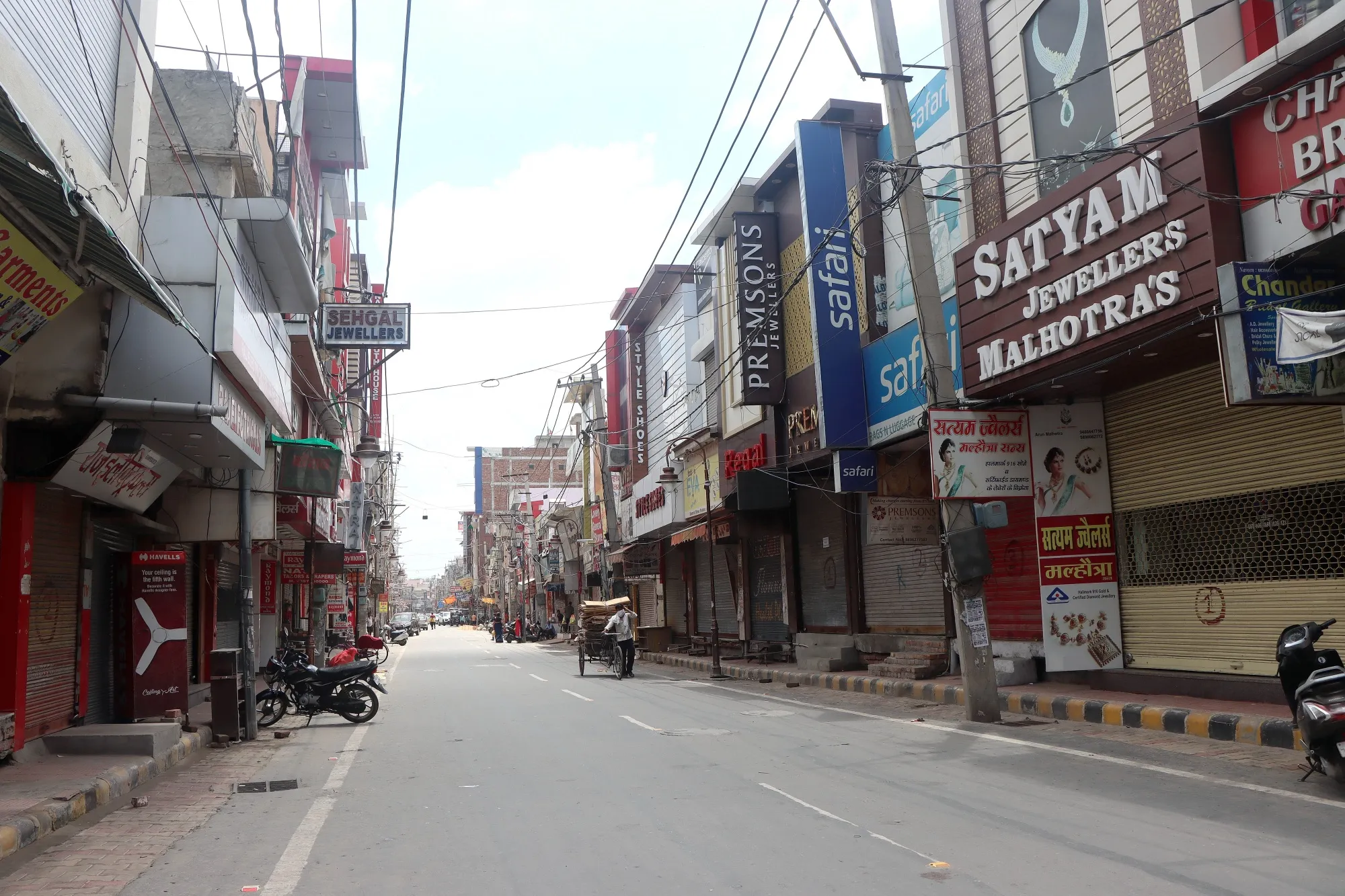 A closed marketplace in Rohtak during the lockdown in Aug. 2020. Millions of jobs were lost during last year’s unprecedented lockdown that lasted for nearly three months.