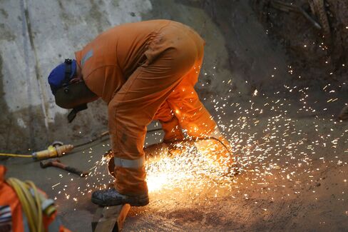 The ONS noted that calculating the degree of spare capacity in the economy is complicated by the shift in the composition of employment between the start of the recession and the most recent data.