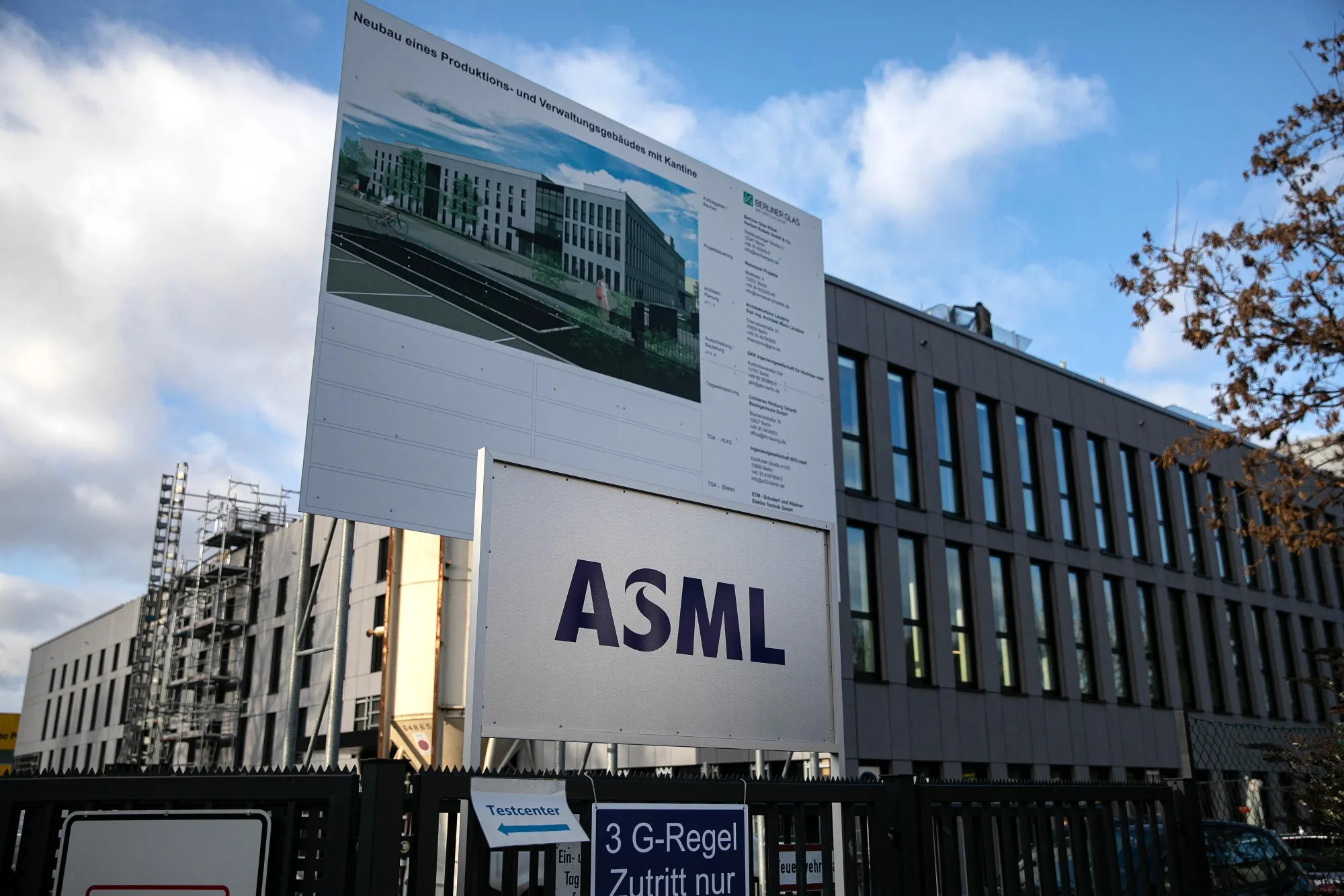 ASML Holding manufacturing plant in Berlin.
