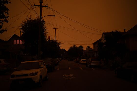 Orange Skies Blanket California as Fires, Blackouts Persist