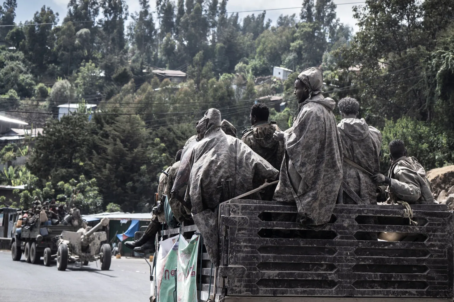 Members of the Ethiopian National Defense Force in 2021.