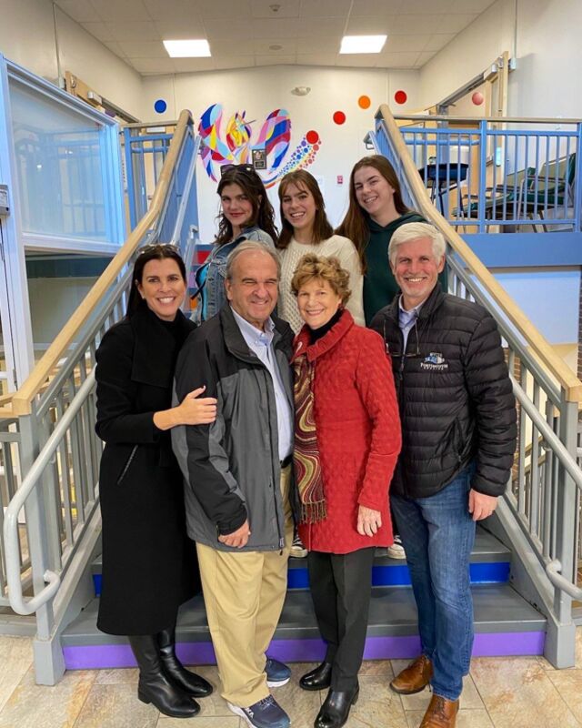 Jeanne Shaheen with her family. 