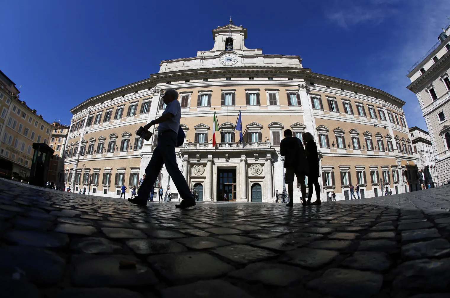 Palazzo Montecitorio, Italy's parliament building..